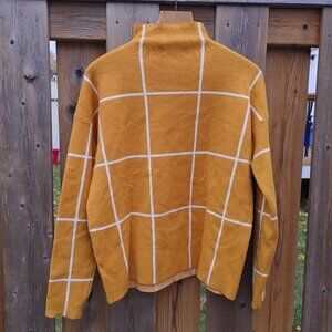 Beautiful Cynthia Rowley Funnel Neck Sweater Long Sleeve Women's Size Large Moc